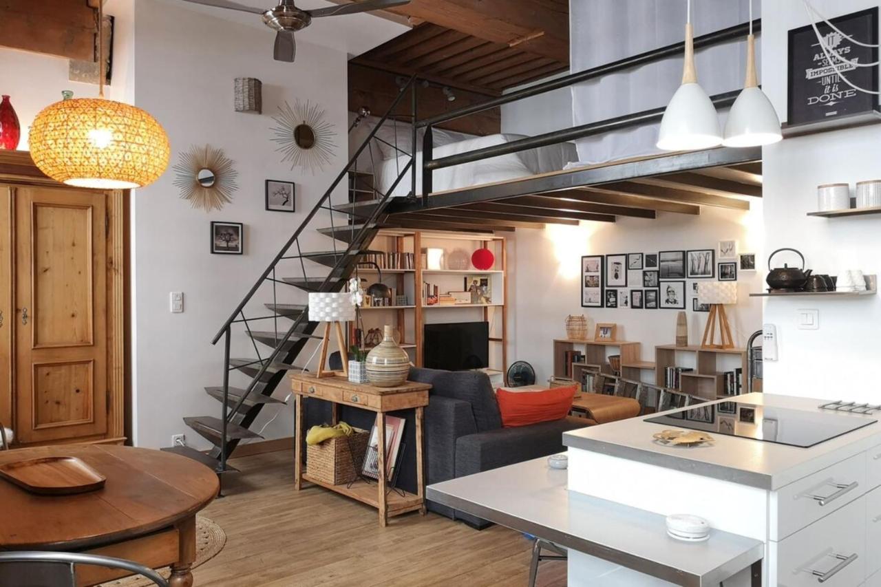 Authentic Loft With Mezzanine & Exposed Stones Heart Of Lyon Daire Dış mekan fotoğraf