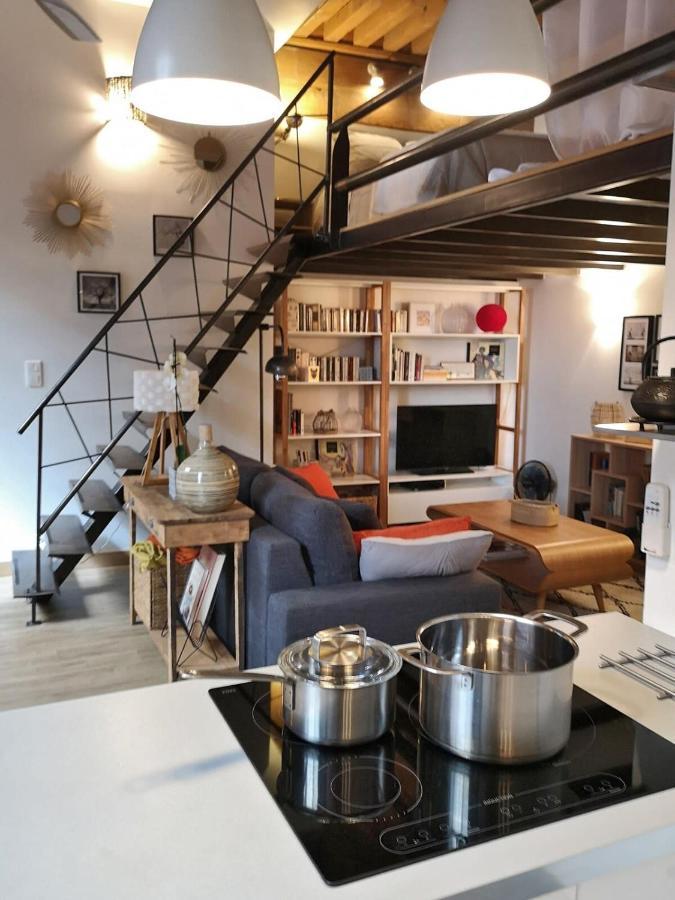 Authentic Loft With Mezzanine & Exposed Stones Heart Of Lyon Daire Dış mekan fotoğraf