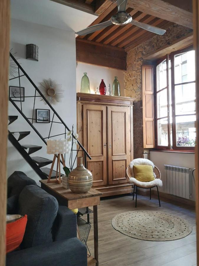 Authentic Loft With Mezzanine & Exposed Stones Heart Of Lyon Daire Dış mekan fotoğraf